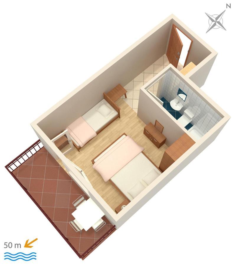 Apartments By The Sea Brela, Makarska - 2718 外观 照片